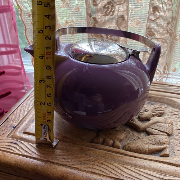 Teavana Fine Porcelain teapot , purple, retro vibes - Picture 13 of 13